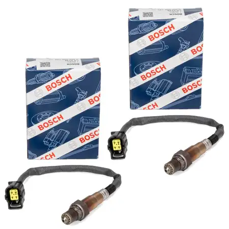 2x BOSCH Lambdasonde f&uuml;r MERCEDES W169 W245 W203 W204 C219 W211 W212 W164 R230 R171