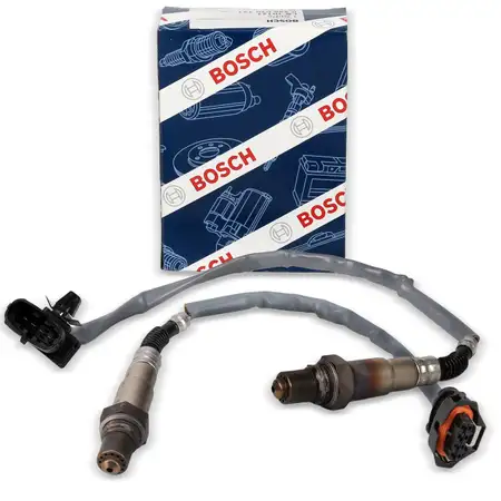2x BOSCH VOR+NACH Kat Lambdasonde f&uuml;r OPEL Astra J Corsa D E Insignia A Zafira C 1.2 1.4