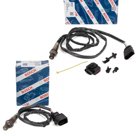 2x BOSCH Lambdasonde f&uuml;r VW Golf 4 Sharan 7M AUDI A3 8L A4 B6 A6 C5 1.8 T 2.0 2.3 V5