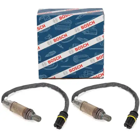 2x BOSCH VOR Kat Lambdasonde f&uuml;r BMW 5er E39 535/540i 7er E38 735-750i 8er E31 840Ci M62