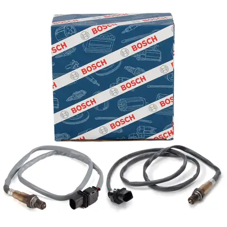 2x BOSCH VOR Kat Lambdasonde f&uuml;r BMW E82 E88 E90-93 E60 E61 F10 F11 X1 E84 X3 E83 N52 N53