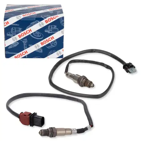 2x BOSCH VOR+NACH Kat Lambdasonde f&uuml;r FORD Focus 3 C-Max 2 Tourneo Connect V408 EcoBoost