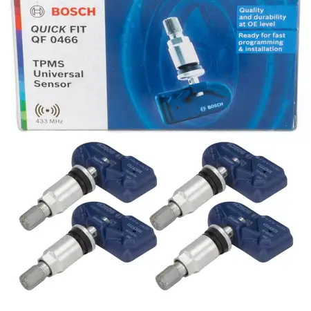 4x BOSCH F026C00466 Reifendrucksensor AUDI BMW FIAT FORD MB PORSCHE PSA SEAT SKODA VW