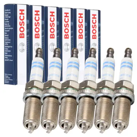 6x BOSCH FR7NI33 0242236528 Z&uuml;ndkerze f&uuml;r VOLVO S80 2 V70 3 XC60 XC70 2 XC90 1 3.2 T6