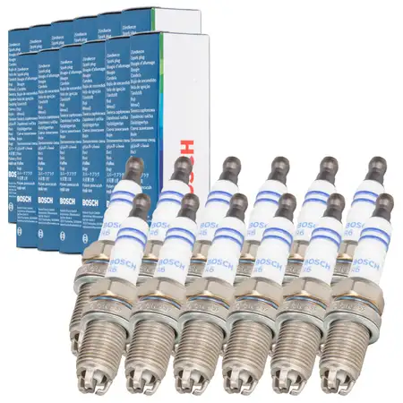 12x BOSCH 0242245539 Z&uuml;ndkerze f&uuml;r PORSCHE 964 993 3.6 Carrera / RS 99917018390