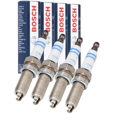4x BOSCH 0242145510 Z&uuml;ndkerze f&uuml;r MERCEDES W203 W204 C209 W211 W212 R171 R172 CNG/LPG M271