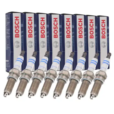 8x BOSCH 0242140515 Z&uuml;ndkerze f&uuml;r MERCEDES-BENZ E-Klasse W211 S211 E500 388 PS M273