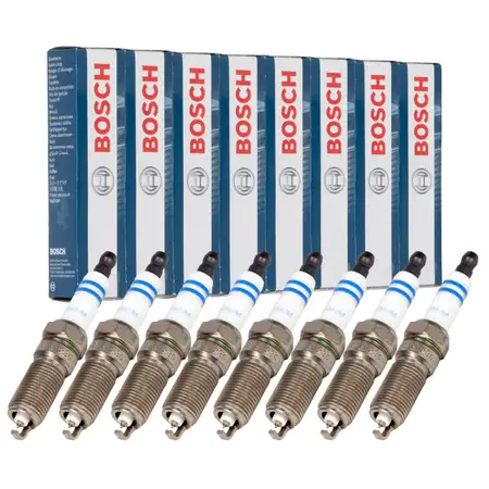 8x BOSCH 0242236672 HR7NPP30V Z&uuml;ndkerze f&uuml;r FORD Mustang MK6 5.0 V8 416/422/450/460 PS
