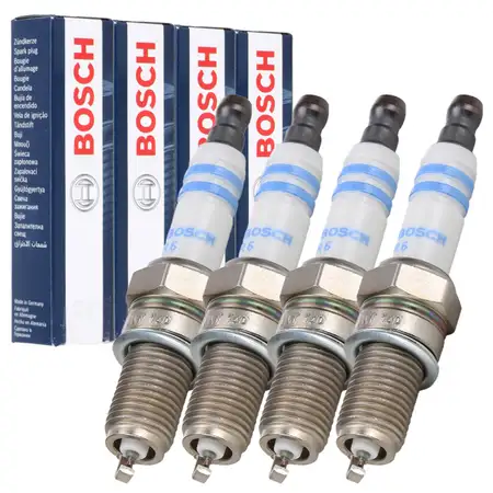 4x BOSCH 0242145571 YR5DII33S Z&uuml;ndkerze f&uuml;r FIAT 500L OPEL Combo JEEP ALFA ABARTH