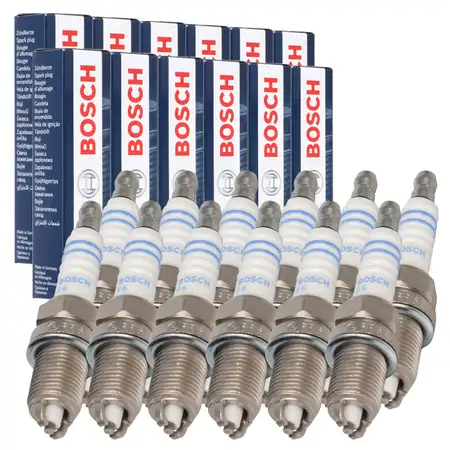 12x BOSCH FR6LDC 0242240566 Z&uuml;ndkerze f&uuml;r PORSCHE 964 993 3.6 Carrera / 4