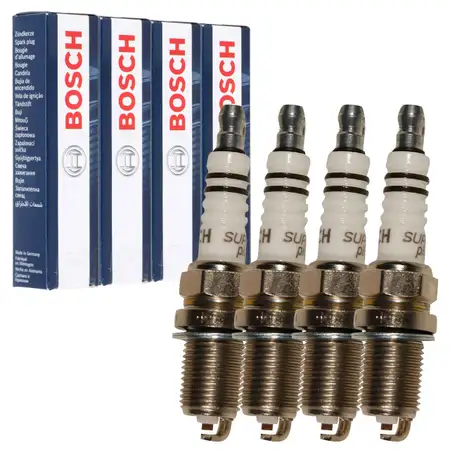 4x BOSCH FR8DC 0242229659 Z&uuml;ndkerze f&uuml;r MERCEDES W202 W124 W210 M111 003159670326