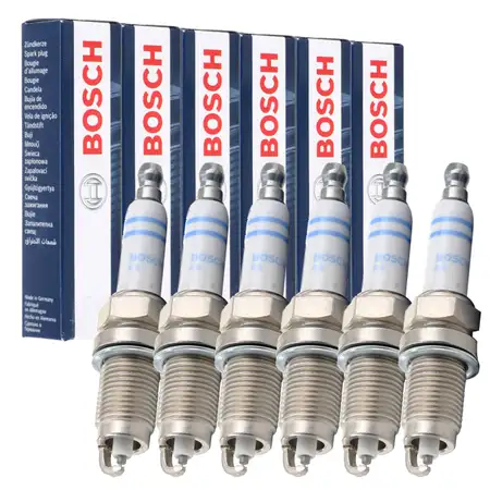 6x BOSCH FR7HC 0242236565 Z&uuml;ndkerze f&uuml;r JEEP Cherokee XJ 4.0 184/185/190 PS