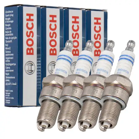 4x BOSCH WR7DC+ 0242235663 Z&uuml;ndkerze f&uuml;r VW Golf 1 2 3 Passat Bulli T1 T2 T3 T4