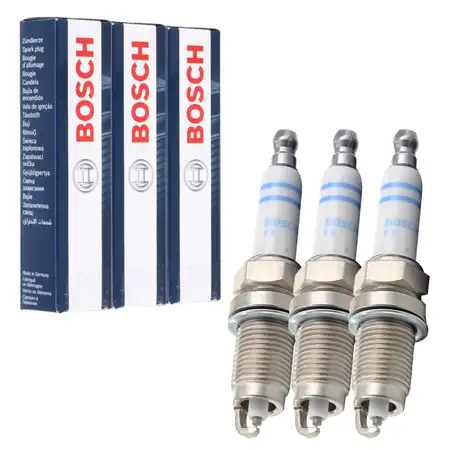 3x BOSCH FR7HC 0242236565 Z&uuml;ndkerze SEAT Ibiza 3 4 SKODA Fabia 1 2 VW Fox Polo 1.2