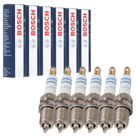 6x BOSCH FR6DPP332S 0242240628 Z&uuml;ndkerze f&uuml;r PORSCHE 997 3.6 Turbo 3.6 GT2 / RS