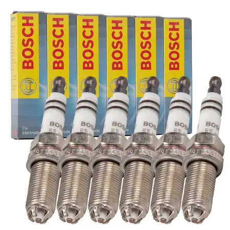 6x BOSCH FGR4NQE04 0242250518 Z&uuml;ndkerze f&uuml;r PORSCHE 997 3.6/3.8 Carrera / GT3