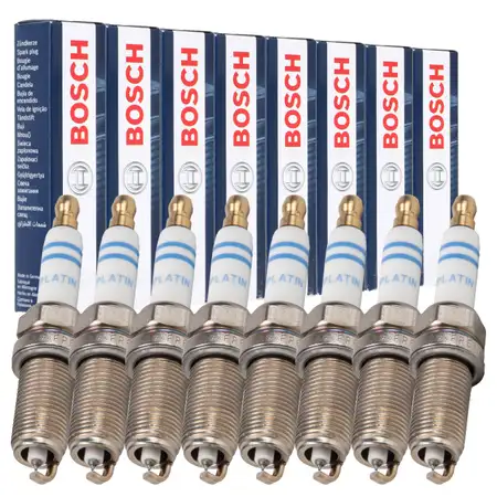 8x BOSCH FR6NPP332 0242240637 Z&uuml;ndkerze f&uuml;r PORSCHE Cayenne 9PA 92A Panamera 970 4.8 Turbo