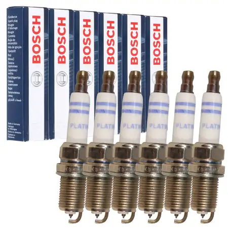 6x BOSCH FR5KPP332S 0242245576 Z&uuml;ndkerze f&uuml;r AUDI A4 S4 A5 S5 A6 A7 A8 VW Touareg V6