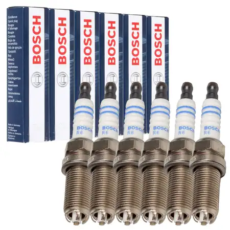 6x BOSCH FGR5NQE04 0242245581 Z&uuml;ndkerze f&uuml;r PORSCHE 997 991 Boxster Cayman (987 981)