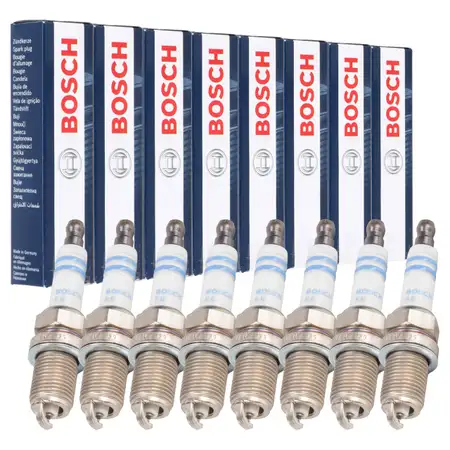 8x BOSCH 0242236571 FR7KI332S CNG/LPG Spark Plug for Mercedes W124, W210, W140, W220 (M119)