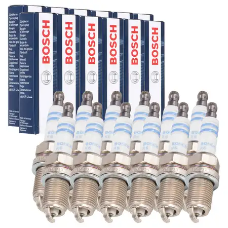 12x BOSCH 0242236571 FR7KI332S CNG LPG GAS Z&uuml;ndkerze f&uuml;r MERCEDES W202 W203 W210 W211 W463