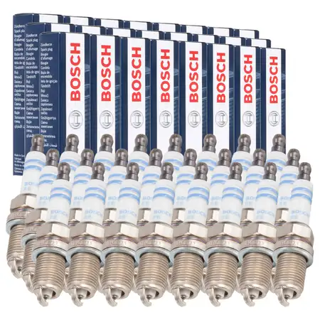 24x BOSCH 0242236571 FR7KI332S CNG LPG GAS Z&uuml;ndkerze f&uuml;r MERCEDES W463 W220 W221 W222 R230