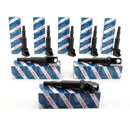 8x BOSCH 0221504470 Z&uuml;ndspule f&uuml;r BMW 5er F10/11/07 6er F12/13/06 7er F01-04 X5 X6 N63 S63