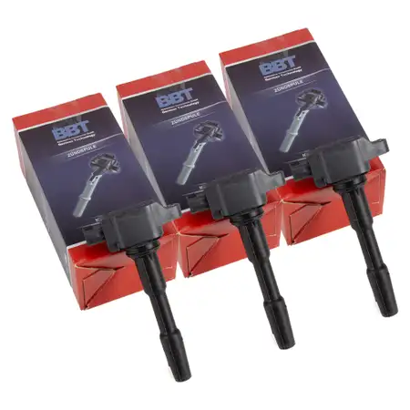 3x BBT IC15142 Z&uuml;ndspule f&uuml;r RENAULT Clio 4 Twingo 3 Logan 2 SMART ForFour ForTwo 453 0.9