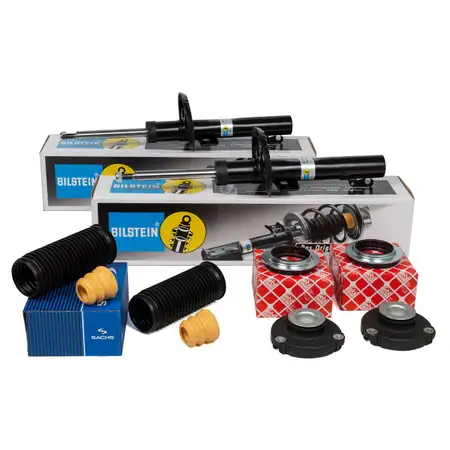 2x BILSTEIN B4 Sto&szlig;d&auml;mpfer + Staubschutz + Domlager f&uuml;r VW Polo 4 Ibiza 3 Fabia 1 2 vorne