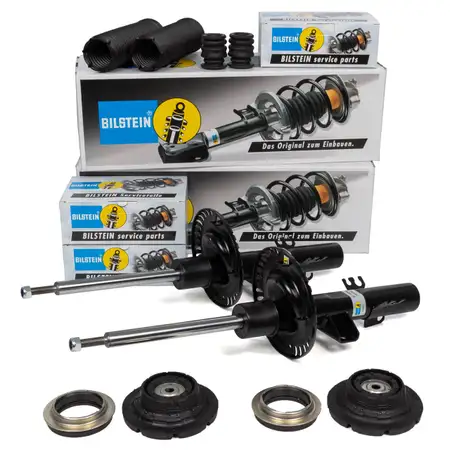 2x BILSTEIN B4 Sto&szlig;d&auml;mpfer + B1 Staubschutz + Domlager f&uuml;r VW Multivan Transporter vorne