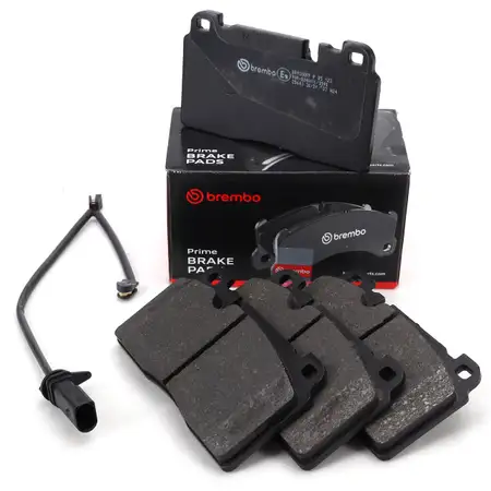 BREMBO P85123 Bremsbel&auml;ge + Warnkontaktsensor f&uuml;r AUDI A6 C7 A4 7G Q5 8RB PR-1LP vorne