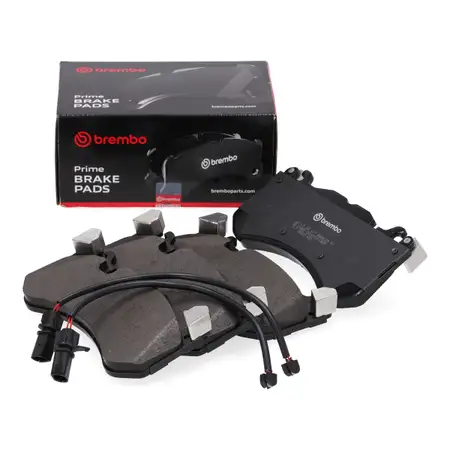 BREMBO Bremsbel&auml;ge + Warnsensor f&uuml;r AUDI A6 C6 C7 RS6 A7 RS7 PR-Nr. 1LM 1LX vorne