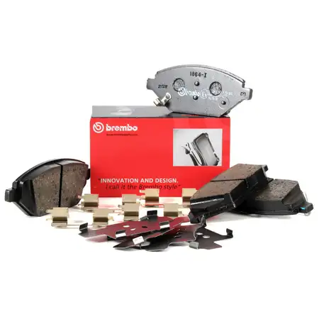 BREMBO Bremsbel&auml;ge + Zubeh&ouml;r f&uuml;r OPEL Karl C16 1.0 73 PS Vorderachse 42439339