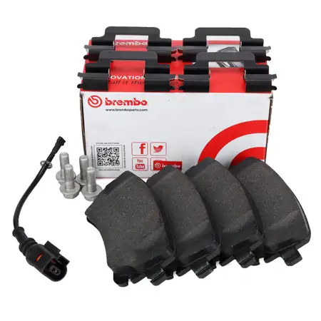 BREMBO P85083 Bremsbel&auml;ge + Warnkontakt f&uuml;r VW Multivan Transporter T5 T6 hinten