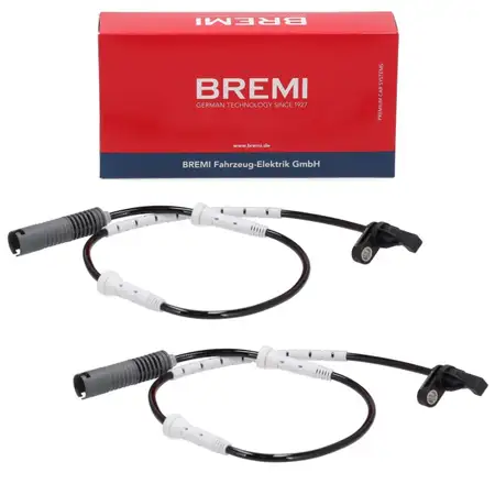 2x BREMI 51354 ABS Wheel Speed Sensor for BMW 1 Series E82, 1M, E90, E92, E93, M3 (Front) 34527853586