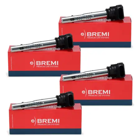 4x BREMI 20120 Z&uuml;ndspule Z&uuml;ndmodul f&uuml;r AUDI A3 A4 VW SEAT SKODA 1.8-2.0 TSFI FSI TSI