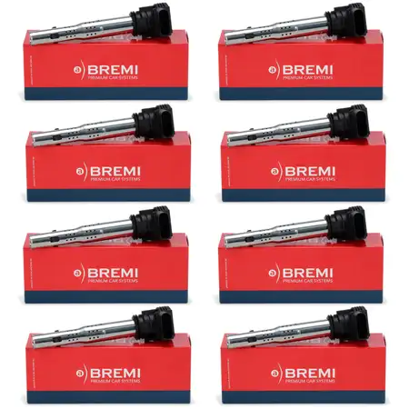 8x BREMI 20120 Z&uuml;ndspule Z&uuml;ndmodul f&uuml;r AUDI A3 A4 VW SEAT SKODA 1.8-2.0 TSFI FSI TSI