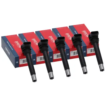 5x BREMI 20746 Z&uuml;ndspule f&uuml;r AUDI RS3 8P RSQ3 8U TTRS 8J 310/340/360/367 PS 06H905115