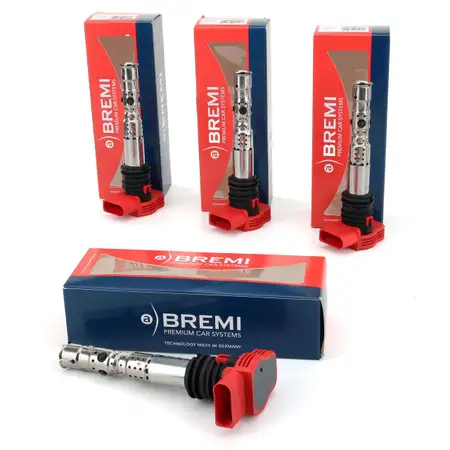 4x BREMI 20125 Z&uuml;ndspule f&uuml;r AUDI A4 8E B6 A6 4B C5 2.0 130 PS 06C905115M