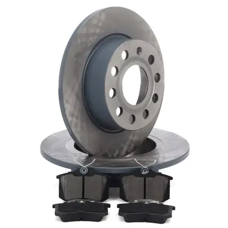 Brake discs + brake pads for VW Golf 5, 6; Caddy 3; A3; 8P; Leon; Octavia 2, 3; Yeti (rear)