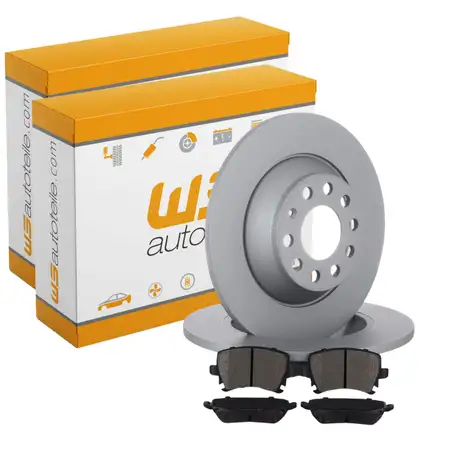 Brake Set: Brake Discs + Brake Pads for AUDI A6 (4F C6) up to July 2010 (Rear)