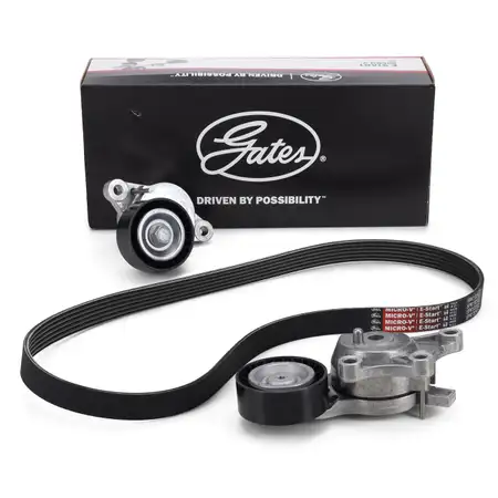 GATES K026PK1005EST V-ribbed belt kit for CITROEN C4, Berlingo 2, and PEUGEOT 308 2 1.6 HDi