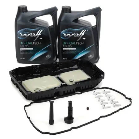 &Ouml;lwanne Automatikgetriebe 9G-TRONIC 725 + 10L WOLF 236.17 Getriebe&ouml;l f&uuml;r MERCEDES