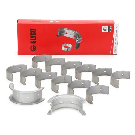 14x GLYCO H9287STD Kurbelwellenlager Hauptlager f&uuml;r PORSCHE 911 2.3-3.0 1971-1979