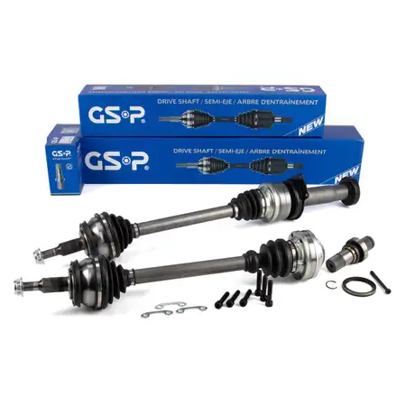 2x GSP Antriebswelle + Steckwelle f&uuml;r VW Multivan Transporter T5 2.5 TDI 163 01.06 vorne