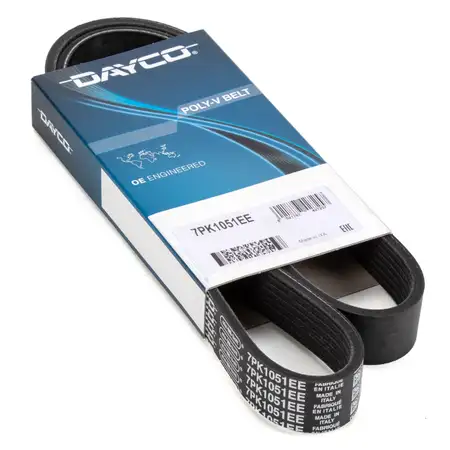 DAYCO 7PK1051EE V-ribbed belt for DACIA Dokker, Duster, Lodgy, and RENAULT Megane 4 1.6