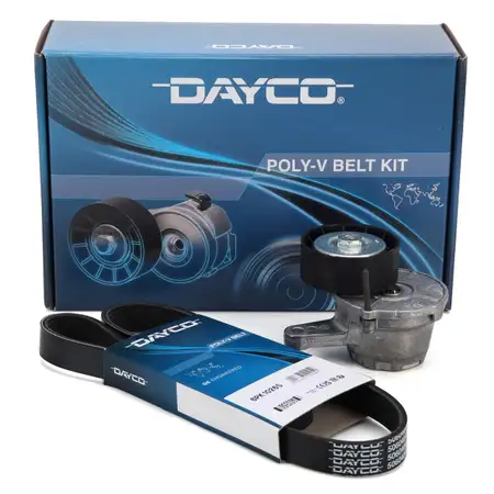 DAYCO KPV288 Keilrippenriemen + Riemenspanner f&uuml;r VW Golf 7 Passat Tiguan Touran 2.0 TDI