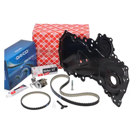 DAYCO Zahnriemensatz + febi Abdeckung f&uuml;r FORD Transit / Custom V362 V363 2.0 EcoBlue