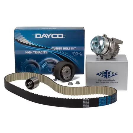 DAYCO Zahnriemensatz + GEBA Wasserpumpe f&uuml;r VW Golf 4 Passat B5 B6 Sharan Bora 1.9/2.0 TDI