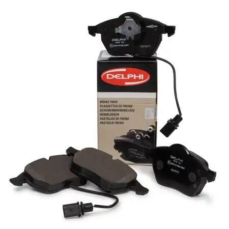 DELPHI Bremsbel&auml;ge + Wako f&uuml;r AUDI A4 A6 SEAT Exeo SKODA Superb 1 VW Passat 3B vorne